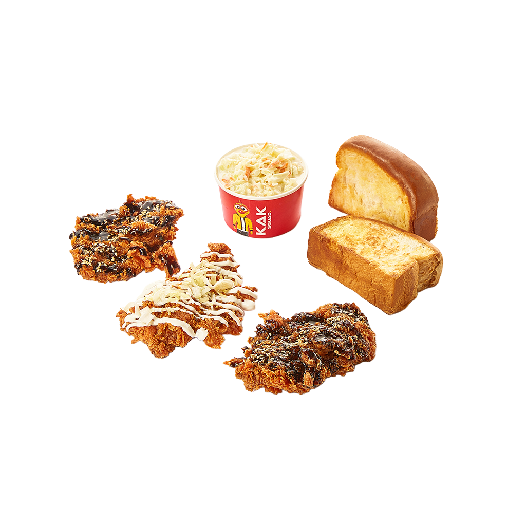 3 Pieces - Sauced